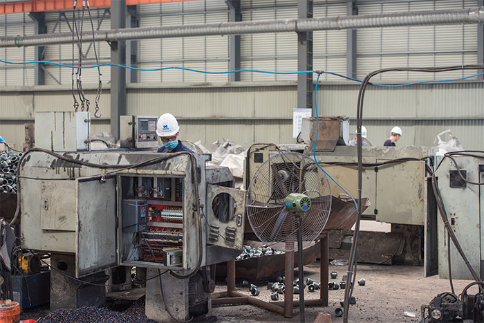 梅河口网架配件-锥头加工车间